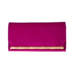 Lilly Pulitzer blackberry velvet clutch